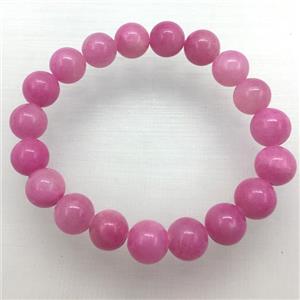 Stretch Jade bracelet, dye, approx 16mm dia, 13pcs per st