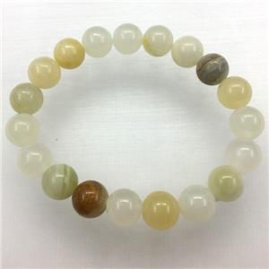 Stretch Jade bracelet, dye, approx 16mm dia, 13pcs per st