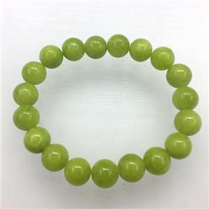 Stretch Jade bracelet, dye, approx 16mm dia, 13pcs per st