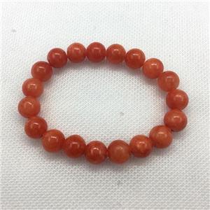Stretch Jade bracelet, dye, approx 16mm dia, 13pcs per st