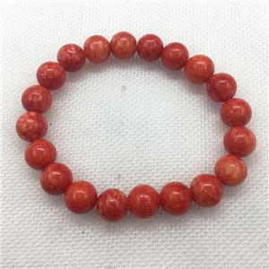 Stretch Jade bracelet, dye, approx 16mm dia, 13pcs per st