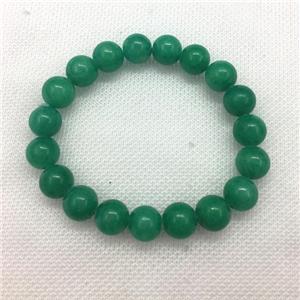 Stretch Jade bracelet, dye, approx 16mm dia, 13pcs per st
