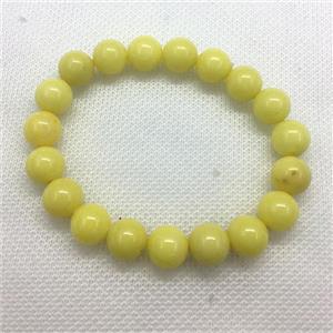 Stretch Jade bracelet, round, dye, approx 16mm dia, 13pcs per st