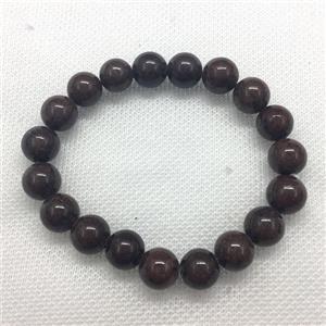 Stretch Jade bracelet, round, dye, approx 14mm dia, 15pcs per st