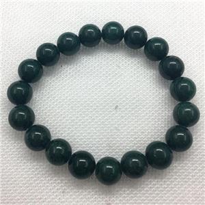 Stretch Jade bracelet, round, dye, approx 12mm dia, 16pcs per st