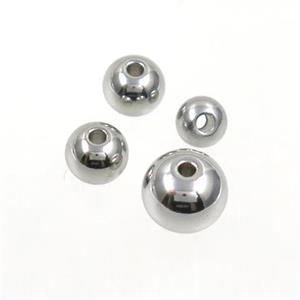 round stainless steel beads, approx 8mm dia
