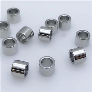 stainless steel tube beads, approx 10mm