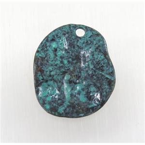 tibetan silver pendants, non-nickel, approx 23x28mm