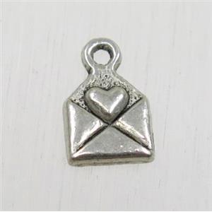 tibetan silver pendant, non-nickel, approx 6.5x7.5mm