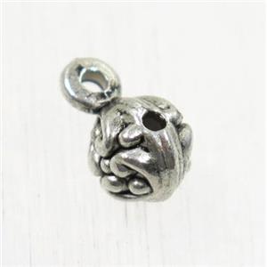 tibetan silver hanger, non-nickel, approx 7mm