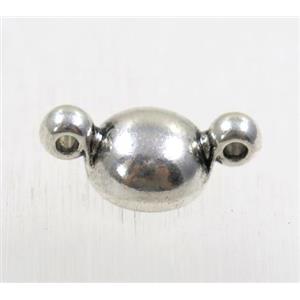 tibetan silver pendant, non-nickel, approx 10x17.5mm