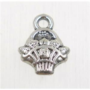 tibetan silver pendants, non-nickel, approx 10x10mm