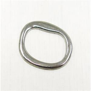 tibetan silver links, non-nickel, approx 12x13.5mm