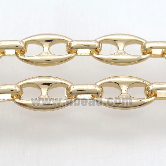 alloy chain, gold plated