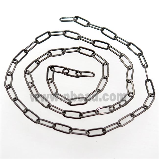 copper chain, black plated