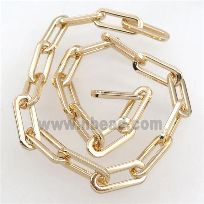 Alloy Chain, lt.gold plated