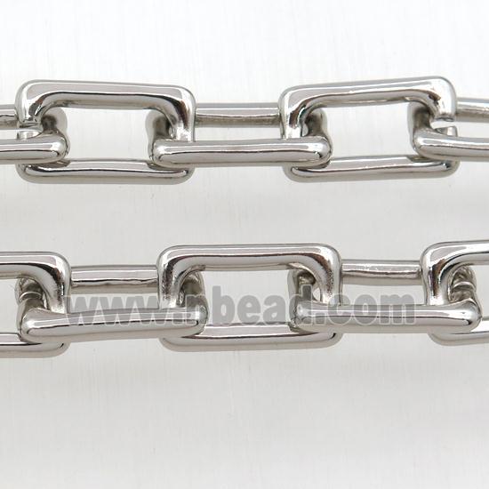 Alloy Chain, platinum plated
