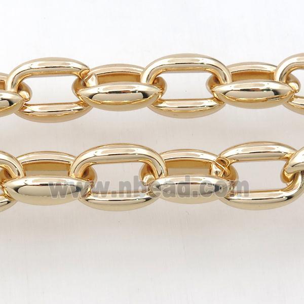 Alloy Chain, lt.gold plated