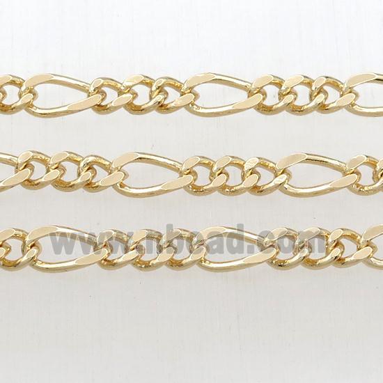 Brass chain, gold plated