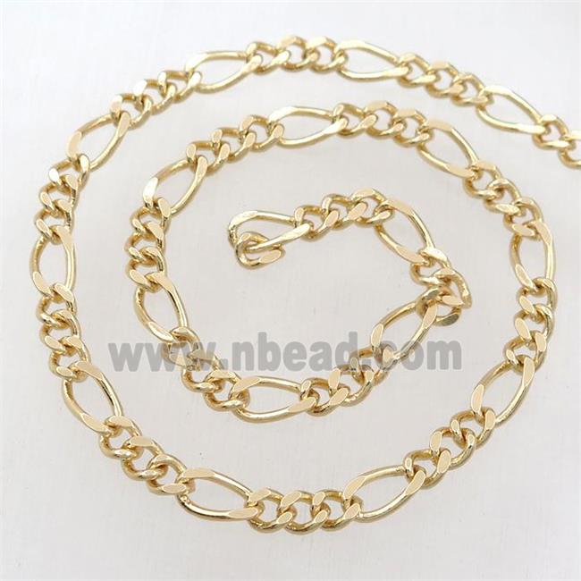 Brass chain, gold plated