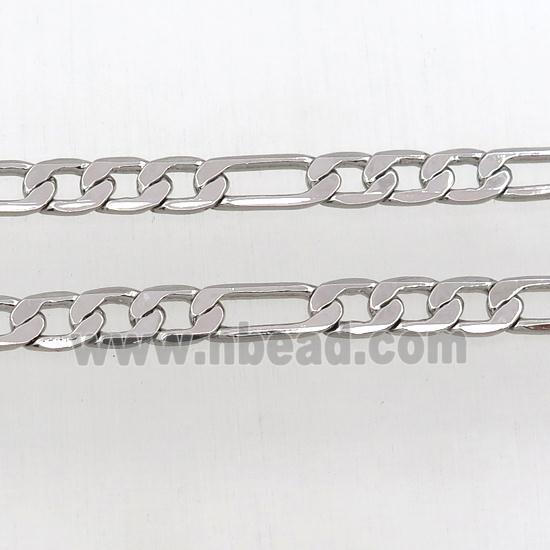 Copper chain, platinum plated