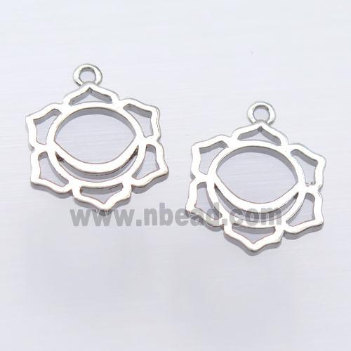 copper pendant, platinum plated, unfade