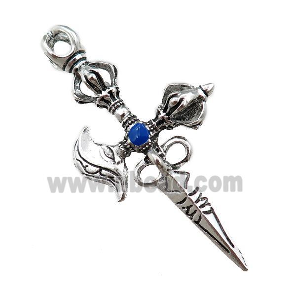 tibetan style zinc pendant