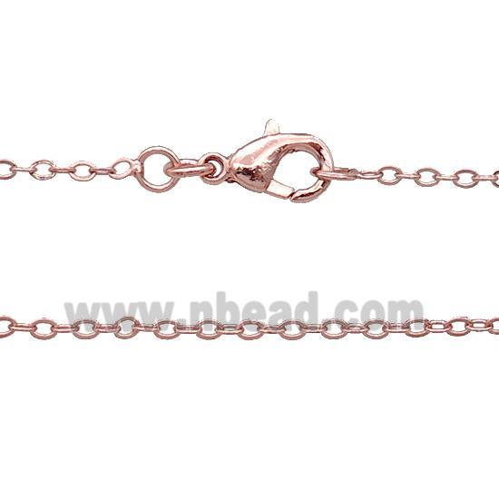 Copper Necklace Chain Unfaded Rose Gold