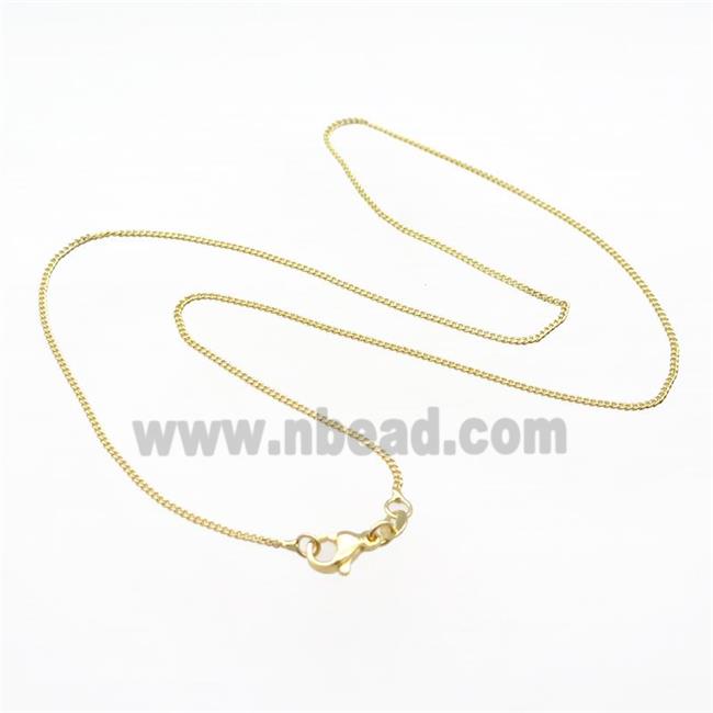 Copper Necklace Chain Unfaded Gold Plated