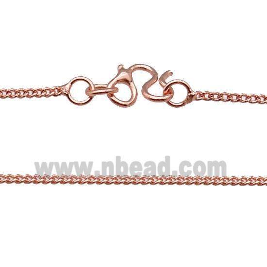 Copper Necklace Chain Unfaded Rose Gold