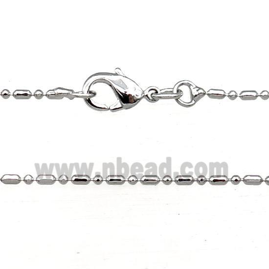 Copper Necklace Chain Unfaded Platinum Plated