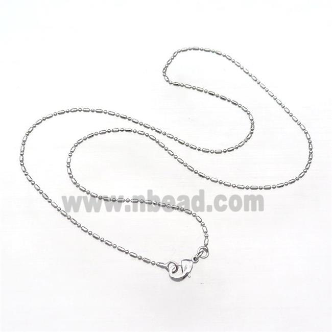 Copper Necklace Chain Unfaded Platinum Plated