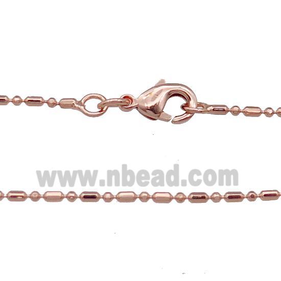 Copper Necklace Chain Unfaded Rose Gold