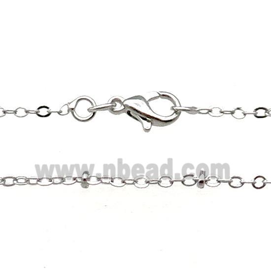 Copper Necklace Chain Unfaded Platinum Plated
