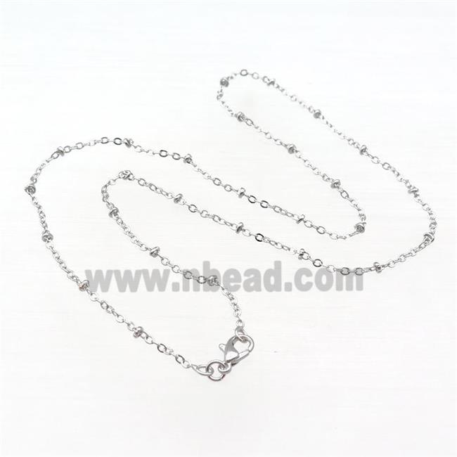 Copper Necklace Chain Unfaded Platinum Plated
