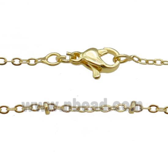 Copper Necklace Chain Unfaded Gold Plated