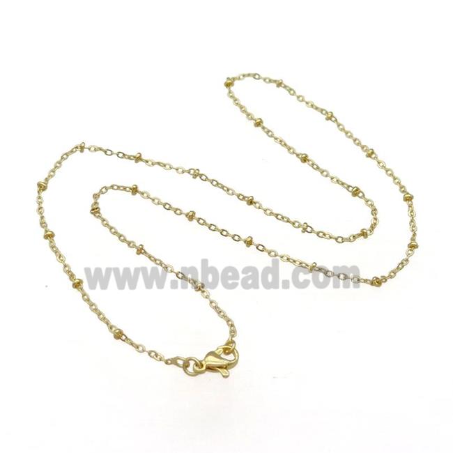 Copper Necklace Chain Unfaded Gold Plated