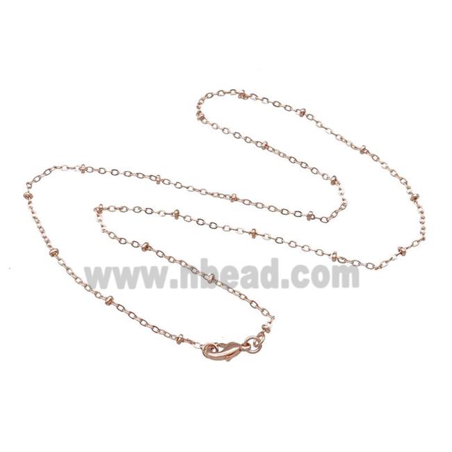 Copper Necklace Chain Unfaded Rose Gold
