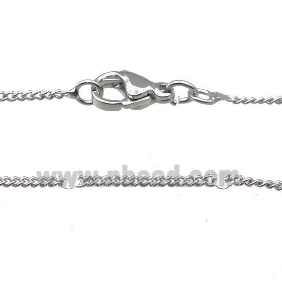 Copper Necklace Chain Unfaded Platinum Plated