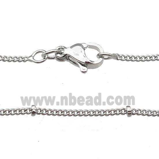 Copper Necklace Satellite Chain Unfaded Platinum Plated