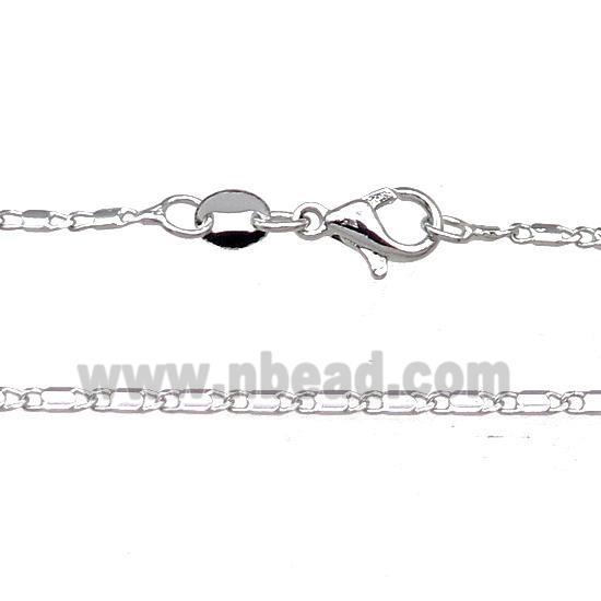 Copper Necklace Chain Unfaded Platinum Plated