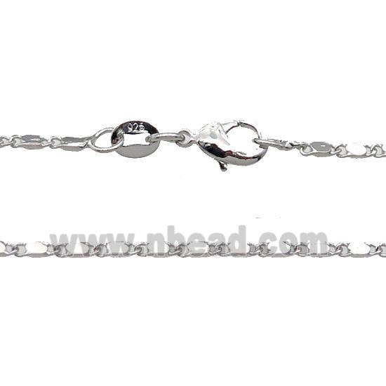 Copper Necklace Chain Unfaded Platinum Plated