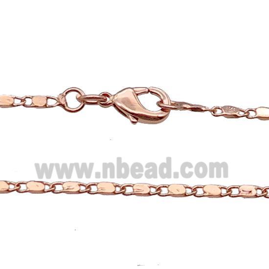 Copper Necklace Chain Unfaded Rose Gold