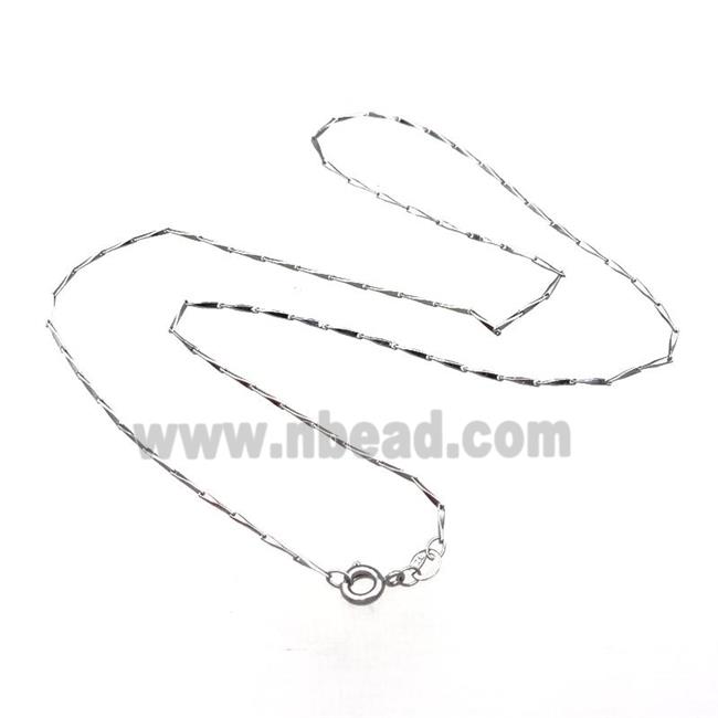 Copper Necklace Chain Unfaded Platinum Plated