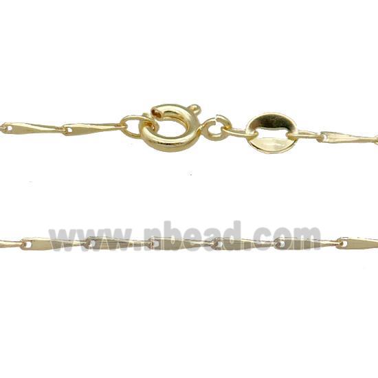 Copper Necklace Chain Unfaded Gold Plated