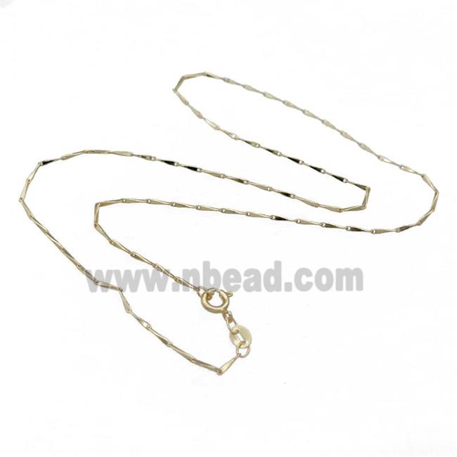 Copper Necklace Chain Unfaded Gold Plated