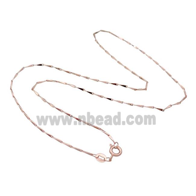 Copper Necklace Chain Unfaded Rose Gold