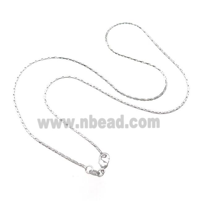 Copper Necklace Chain Unfaded Platinum Plated