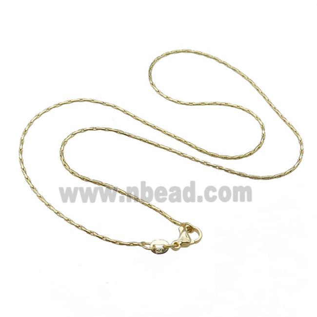 Copper Necklace Chain Unfaded Gold Plated
