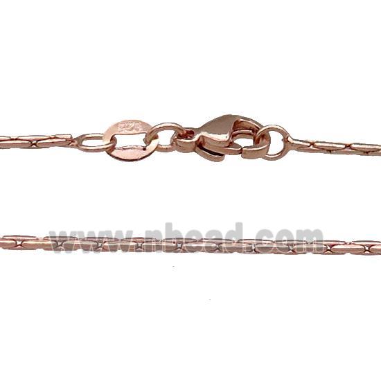 Copper Necklace Chain Unfaded Rose Gold